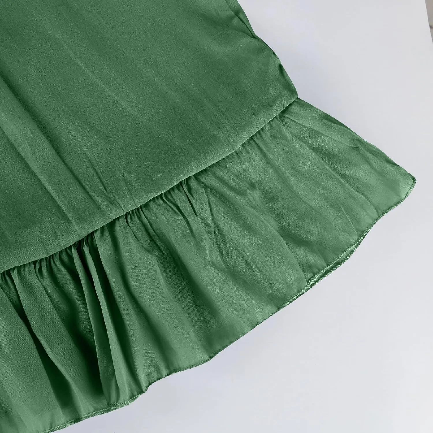 2025 Plus Size Summer Dresses for Women,Sleeveless Halter Casual Pleated Tiered Flowy Beach Vacation Long Dresses Sundress