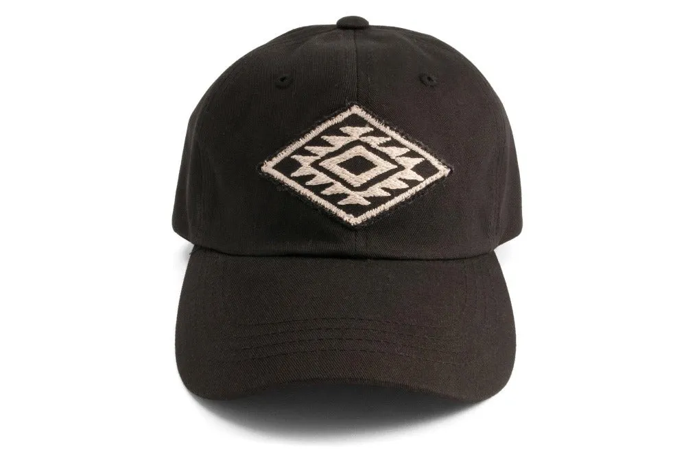 #212 - Basecap Dad Cap geometric Pattern black