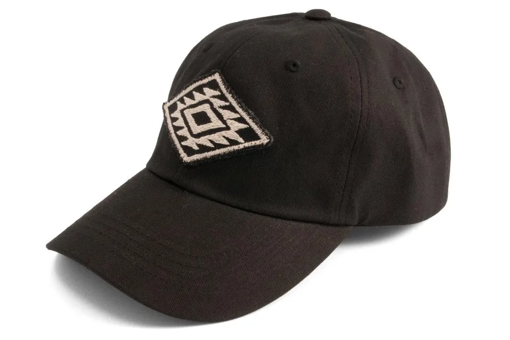 #212 - Basecap Dad Cap geometric Pattern black