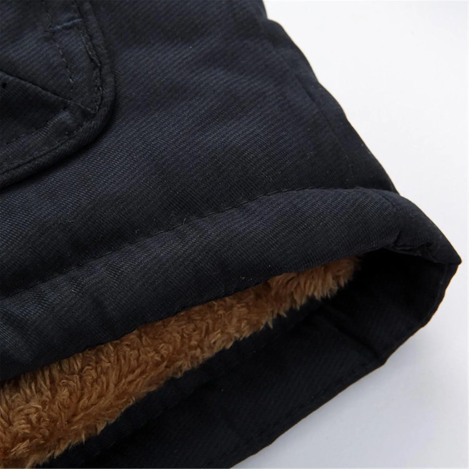 Fleece Lined Parka Jacket for Men Zip Up Hooded Padded Jacket Big and Tall Thicken Puffer Coat Warm Military Jackets