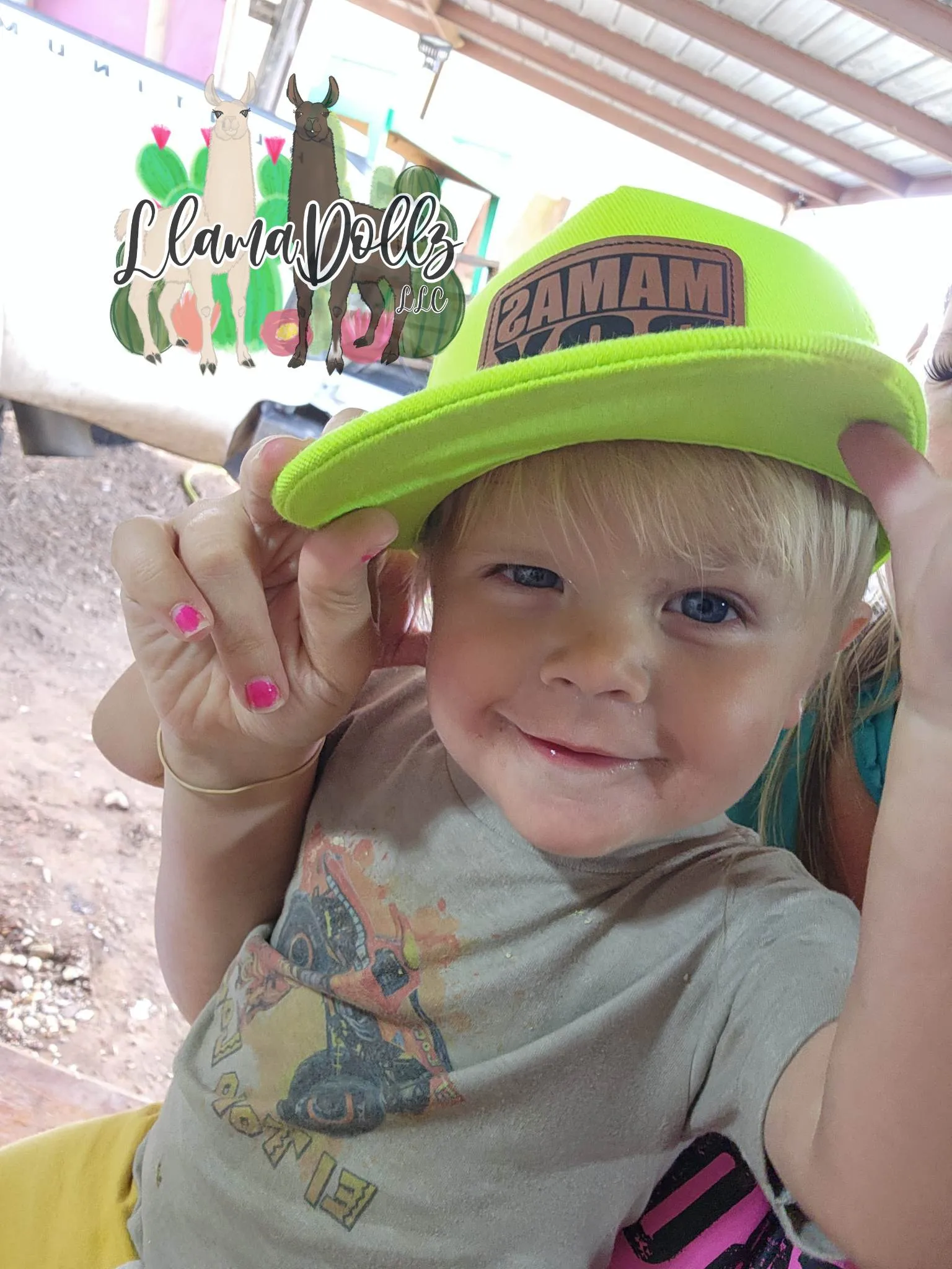 Highlighter Yellow Infant Trucker