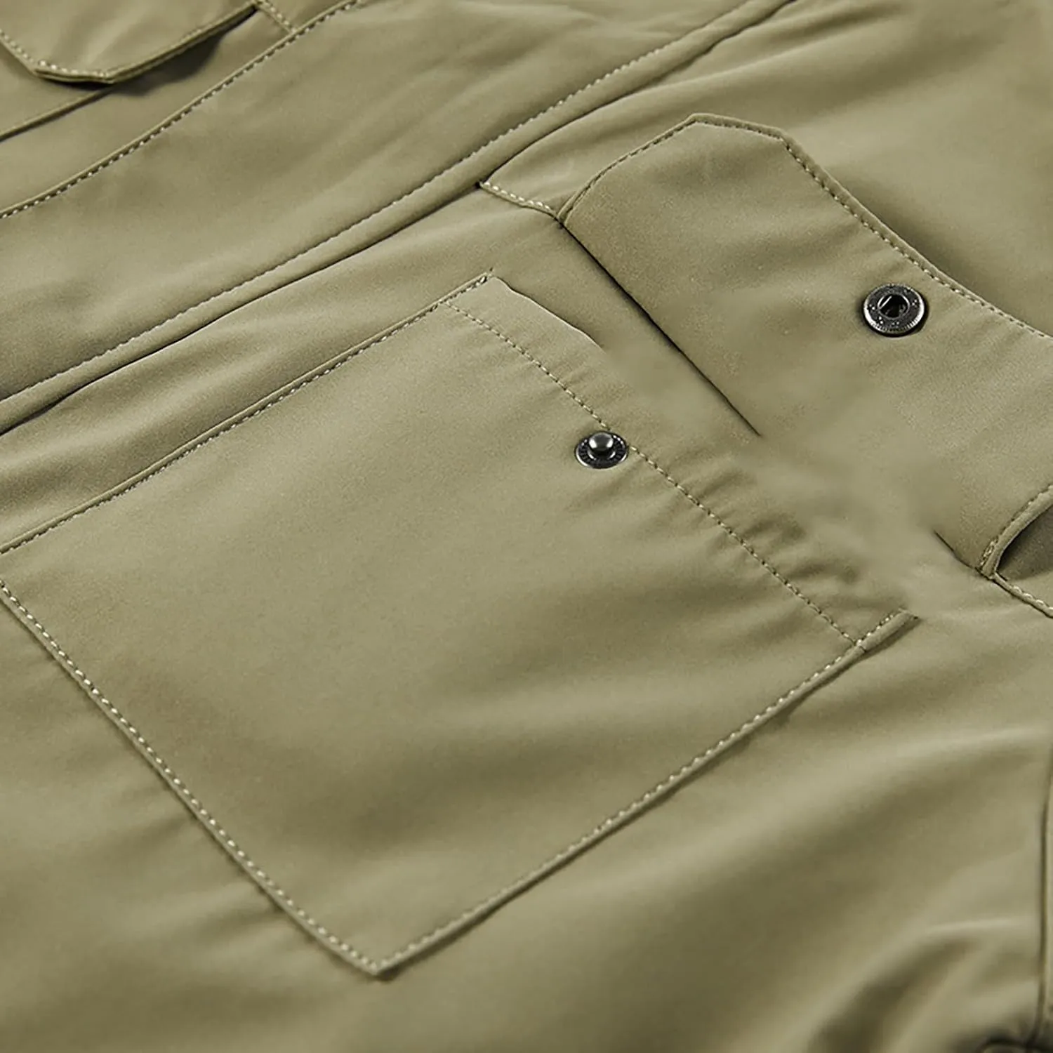 Mens Lightweight Windbreaker Jacket Windproof Hooded Military Rain Jackets with Flap Pockets Outdoor Cargo Coats