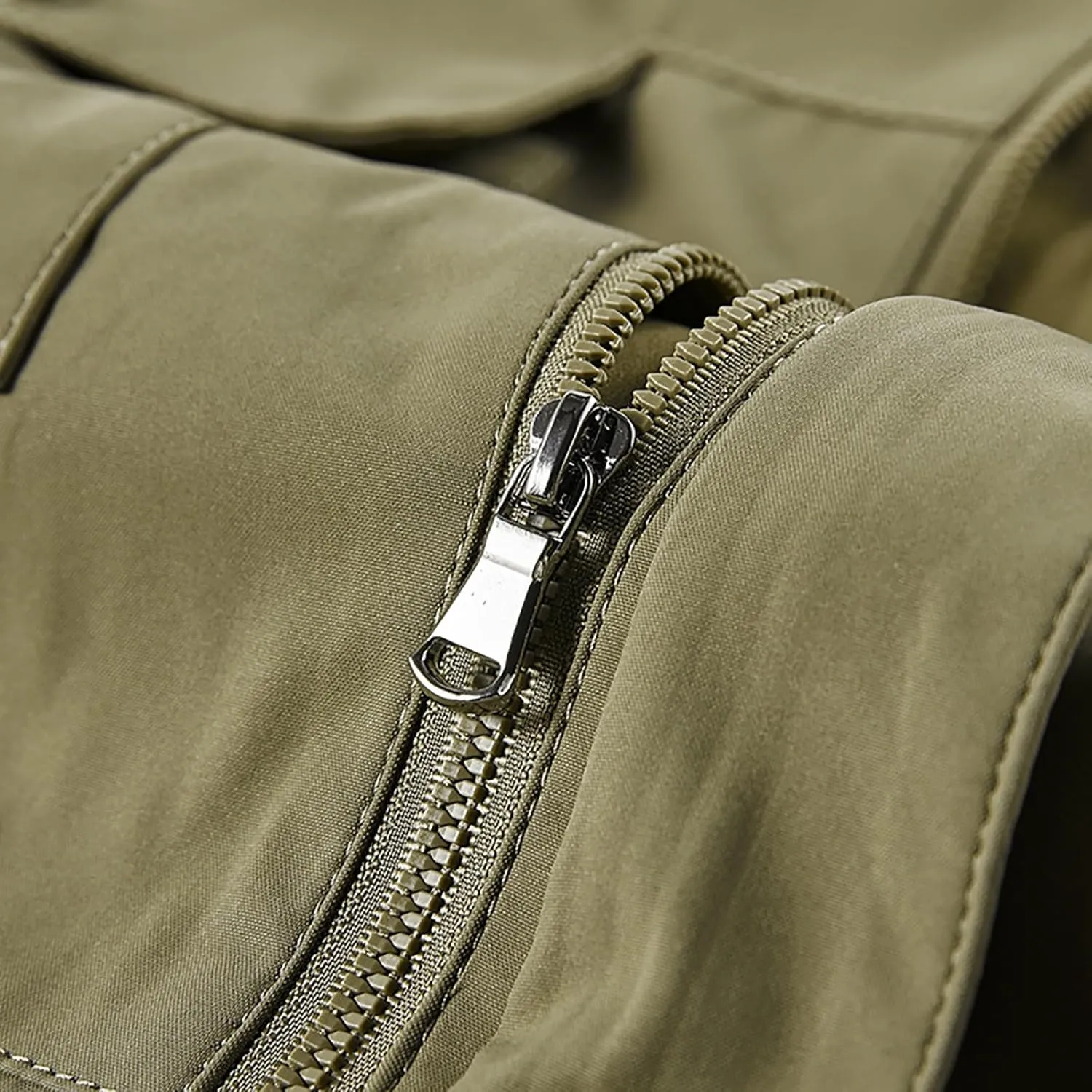 Mens Lightweight Windbreaker Jacket Windproof Hooded Military Rain Jackets with Flap Pockets Outdoor Cargo Coats