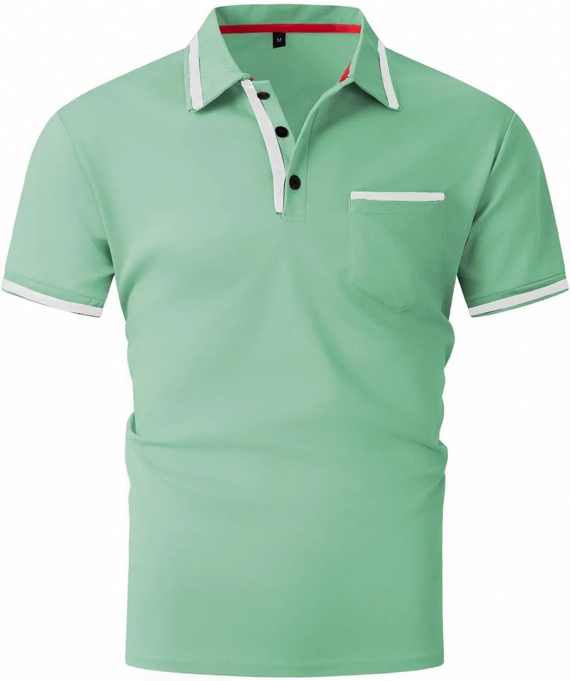 Mens Shirts Casual Fashion Button Down Short Sleeve Polo Shirt Summer Vacation Shirts Loose Athletic Pullover Tee