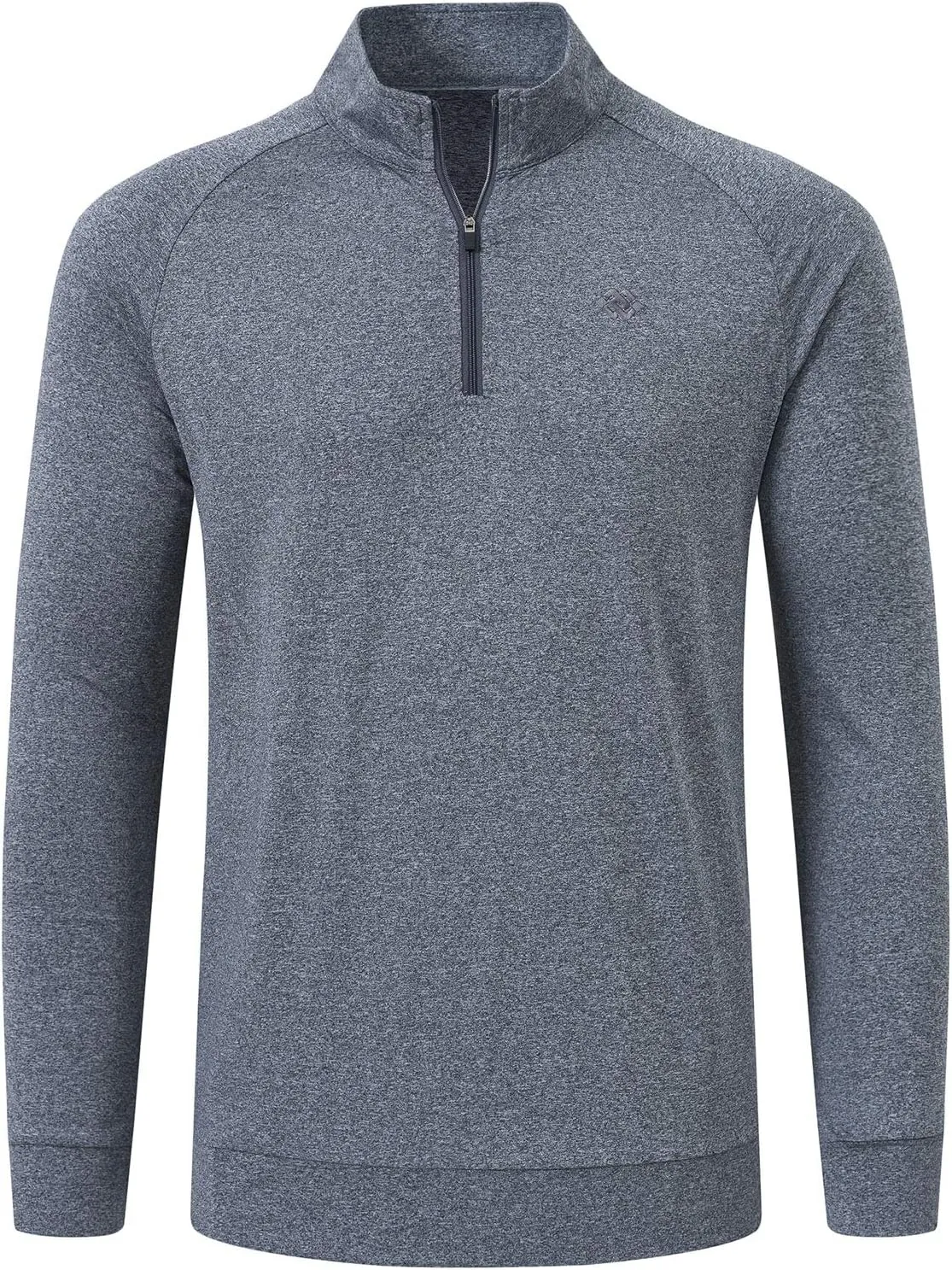 MoFiz Men's Long Sleeve Shirts Quarter Zip Pullover Men's Polo Shirts Quick Dry
