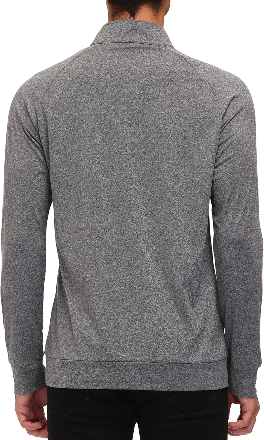 MoFiz Men's Long Sleeve Shirts Quarter Zip Pullover Men's Polo Shirts Quick Dry