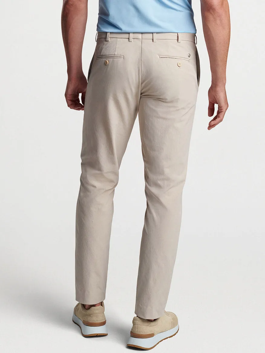 Peter Millar Surge Performance Trouser in Oatmeal