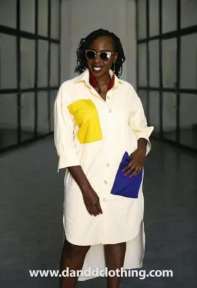 Yellow Shirt Dress