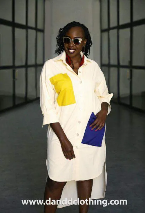 Yellow Shirt Dress